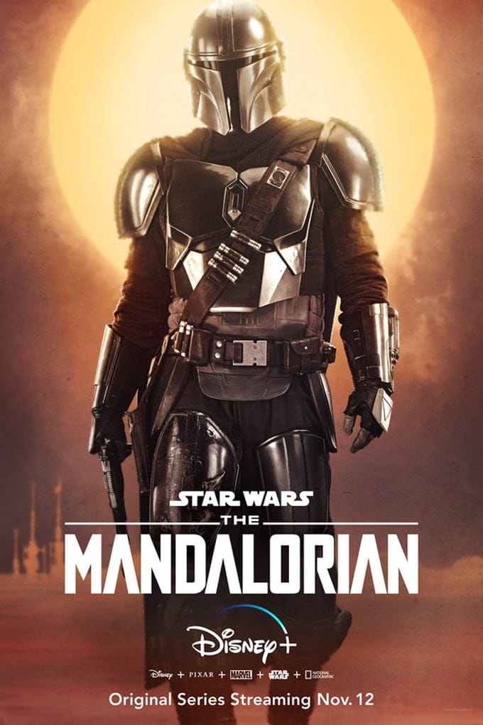 ম্যান্ডোলরিয়ান টিভি সিরিজ পোস্টার - The Mandalorian Poster ম্যান্ডোলরিয়ান টিভি সিরিজ পোস্টার - the mandalorian poster